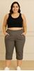 Picture of CURVY GIRL THREE QUARTER STRETCH COTTON CROP TROUSER